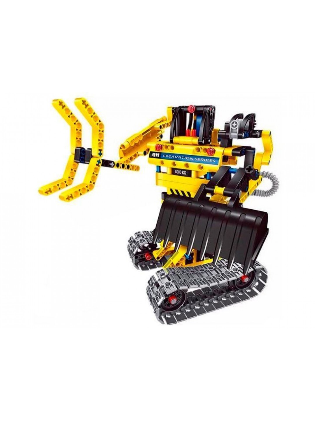 Конструктор Qihui Mechanical Master 2 в 1 Экскаватор и Робот (342 детали)