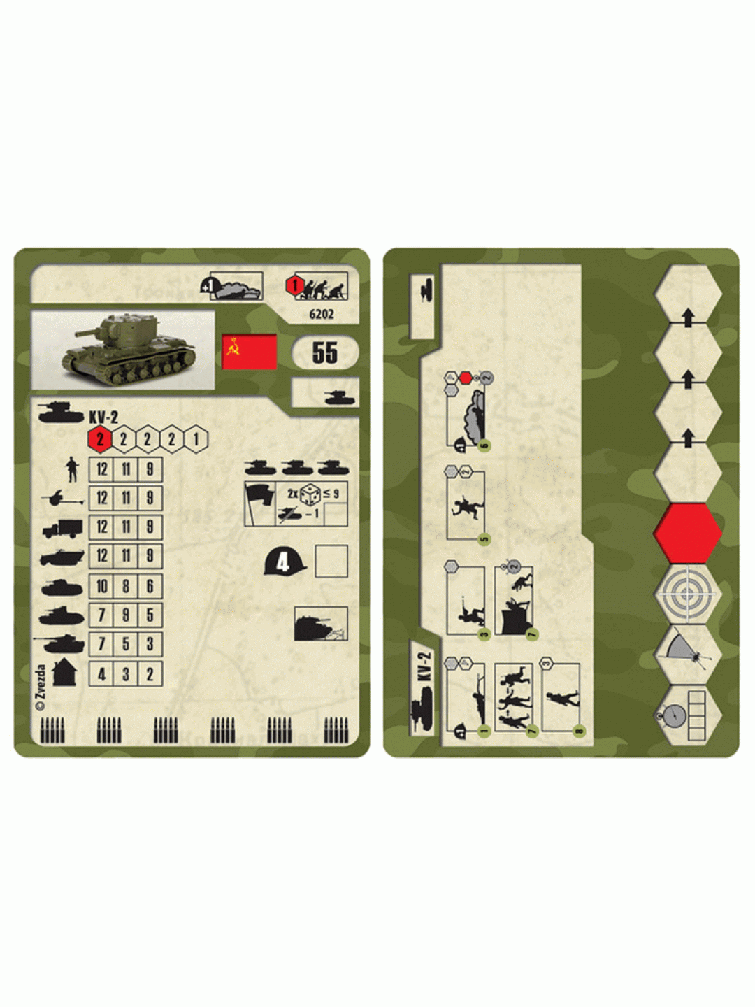Сборная модель ZVEZDA Советский тяжёлый танк КВ-2, 1/100