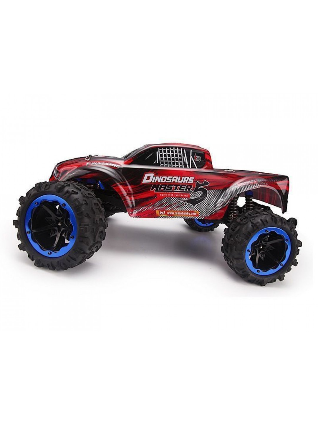 Радиоуправляемый монстр Remo Hobby Dinosaurs Master Brushless (красный) 4WD 2.4G 1/8 RTR