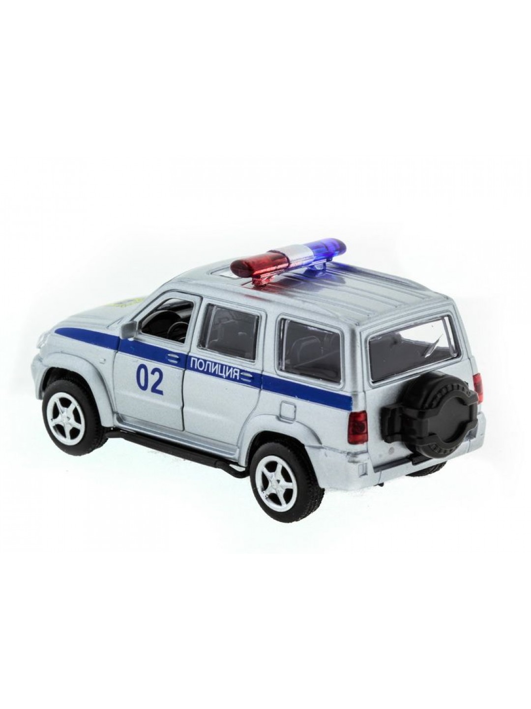 Машина "АВТОПАНОРАМА" инерц. УАЗ Патриот (полиция) 1/50, в/к 12*7*5,5 см