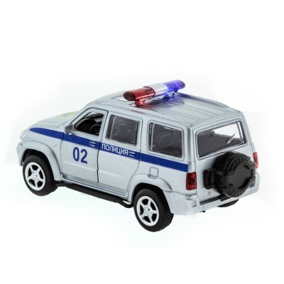 Машина "АВТОПАНОРАМА" инерц. УАЗ Патриот (полиция) 1/50, в/к 12*7*5,5 см