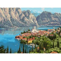 Картина по номерам 40х50 ПРИЩЕПА. ГОРОДОК У МОРЯ (35 цветов) Картина по номерам 40х50 ПРИЩЕПА. ГОРОДОК У МОРЯ (35 цветов)