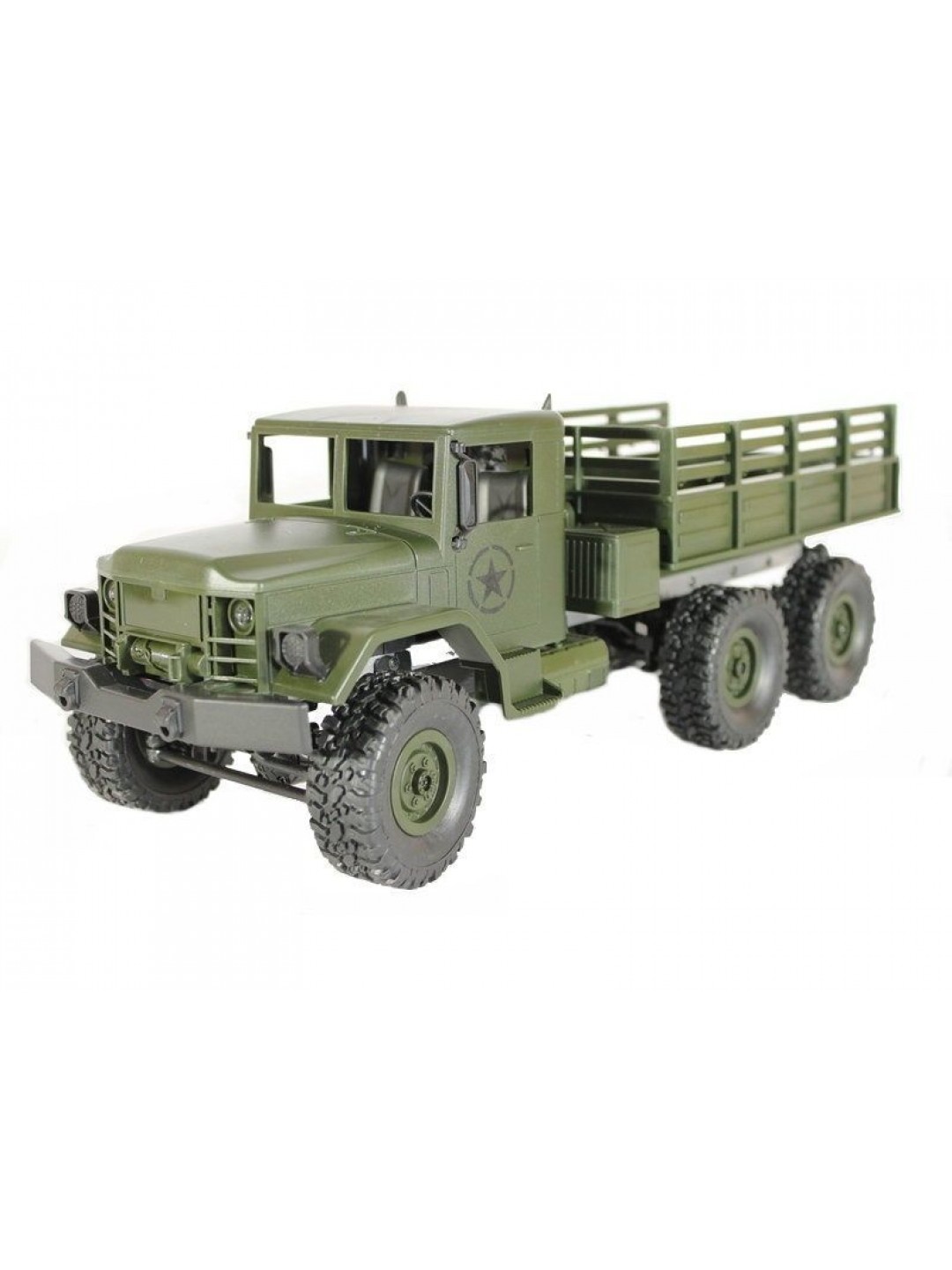 Радиоуправляемая машина MN MODEL военный грузовик (зеленый) 6WD 2.4G 1/16 RTR