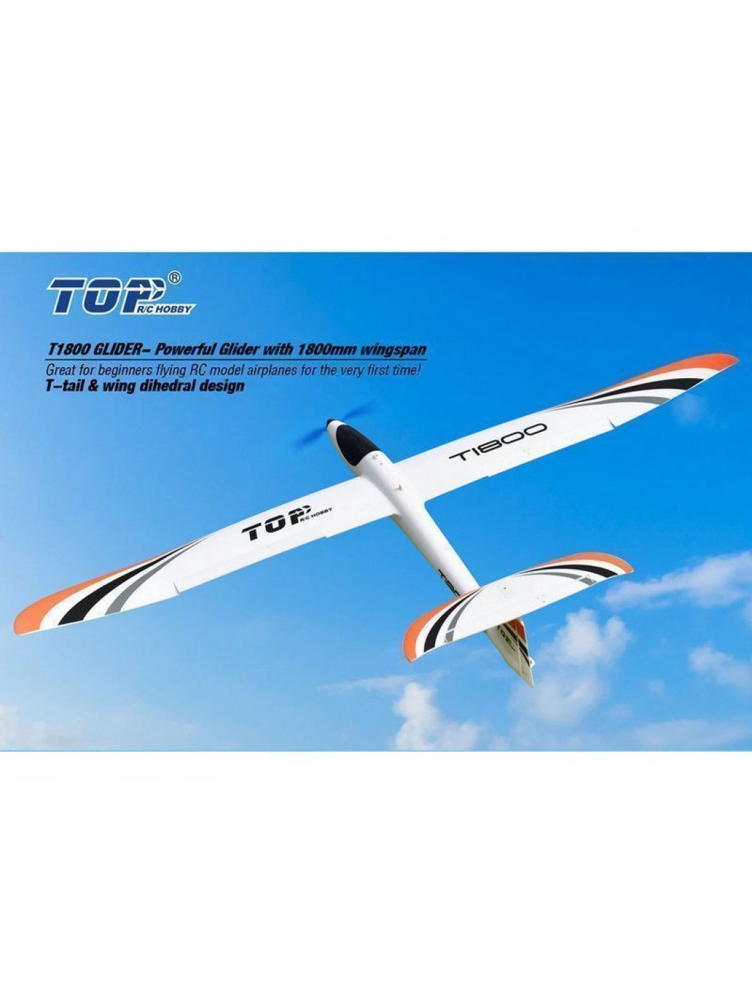 Радиоуправляемый планер Top RC T1800 (Propeller Power System) 1800мм 2.4G 4-ch LiPo RTF