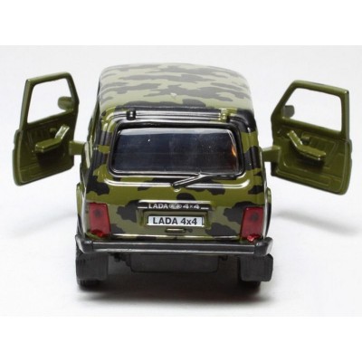Машина Autotime "LADA 4x4" армейская 1:36