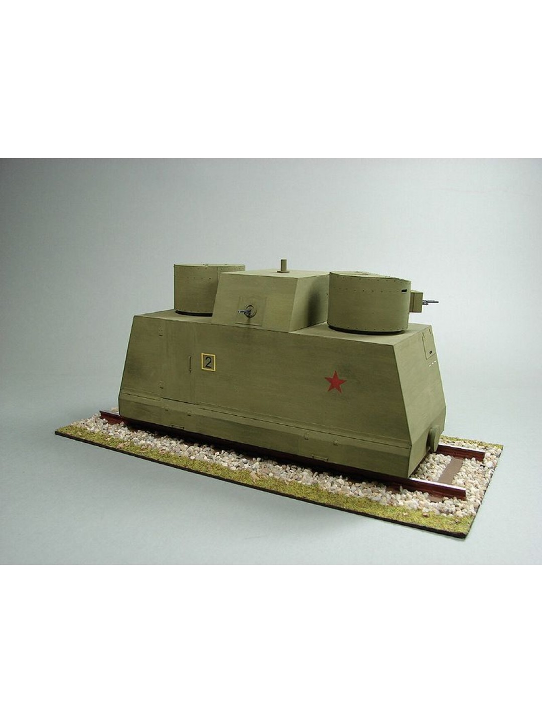 Сборная картонная модель Shipyard бронедрезина Leningrad(№43), 1/25