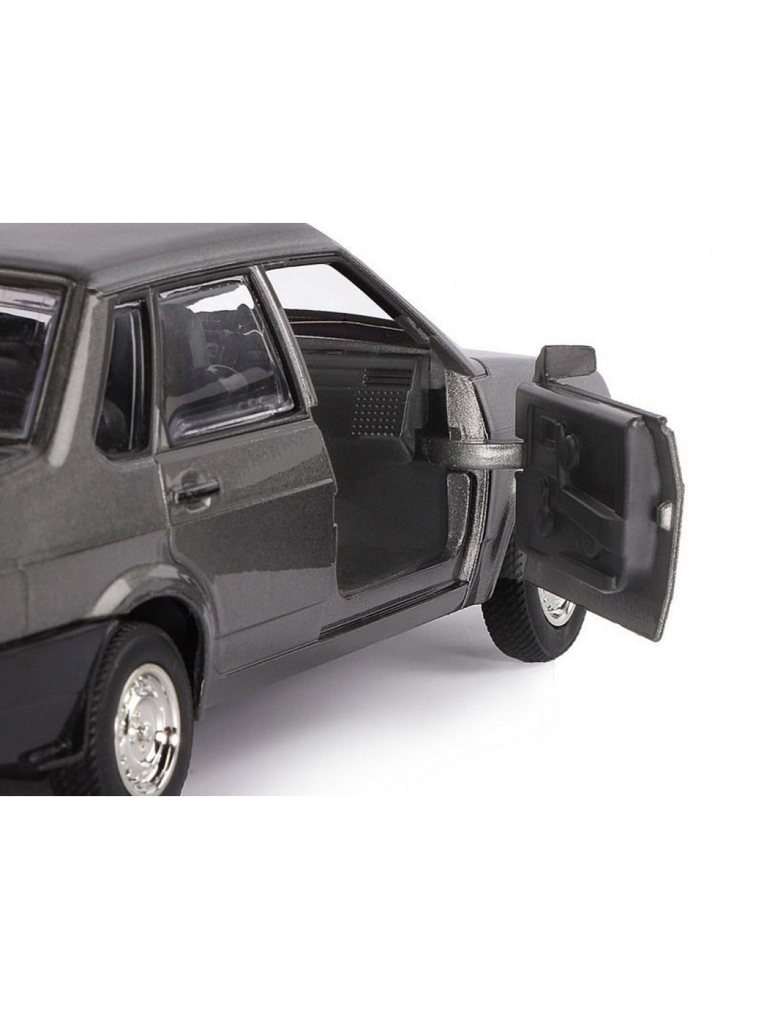 Машина "АВТОПАНОРАМА" ВАЗ 21099, 1/22, серый, инерция, в/к 24,5*12,5*10,5 см