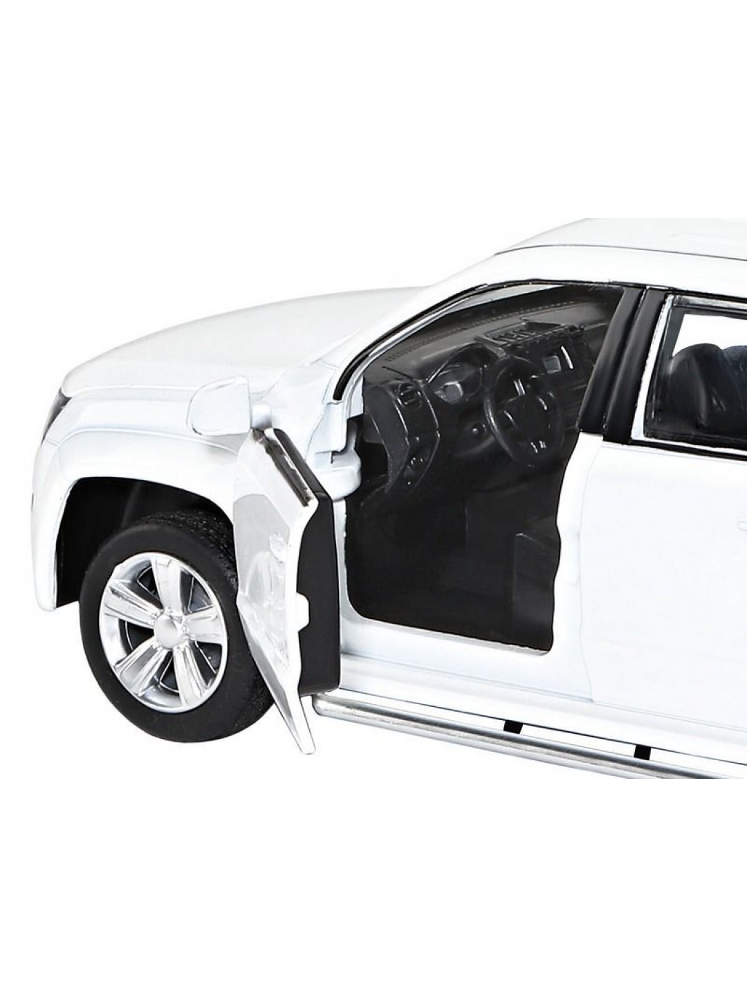 Машина "АВТОПАНОРАМА" Volkswagen Amarok, белый, 1/30, свет, звук, инерция, в/к 20*10*11 см