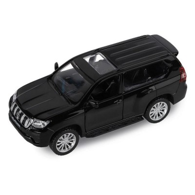 Машина "АВТОПАНОРАМА" Land Cruiser Prado, черный, 1/42, инерция, в/к 17,5*12,5*6,5 см