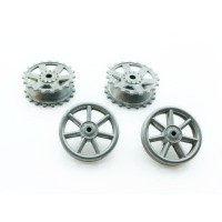 Набор запасных частей для танков Heng Long Punzer IV, PzKpfw.IV ведущие звездочки, ленивцы Набор запасных частей для танков Heng Long Punzer IV, PzKpfw.IV ведущие звездочки, ленивцы