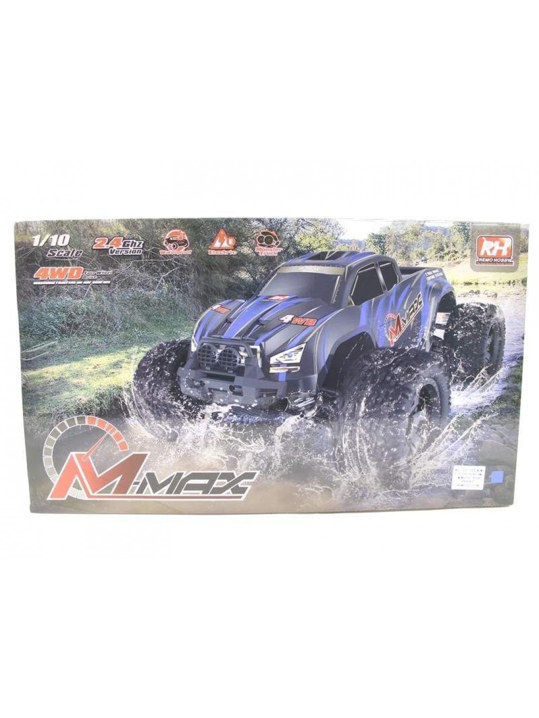 Радиоуправляемый монстр Remo Hobby MMAX UPGRADE (красный) 4WD 2.4G 1/10 RTR
