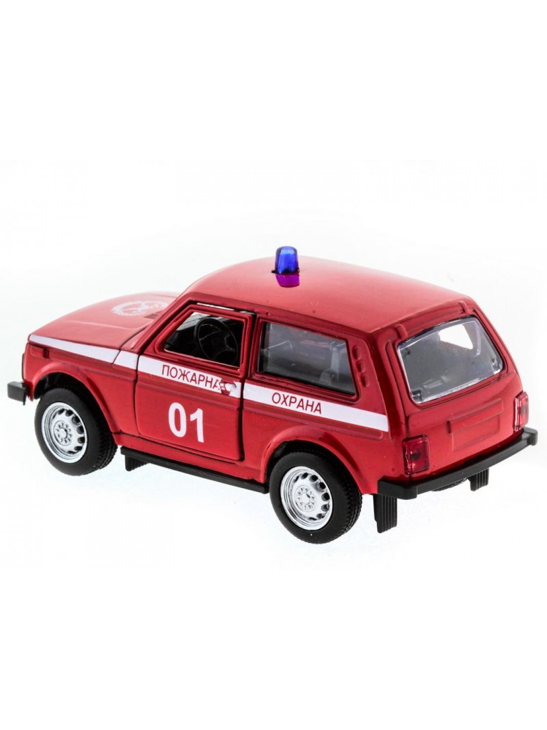 Машина "АВТОПАНОРАМА" инерц. ВАЗ 2121 1/50, в/к 12*7*5,5 см, красная