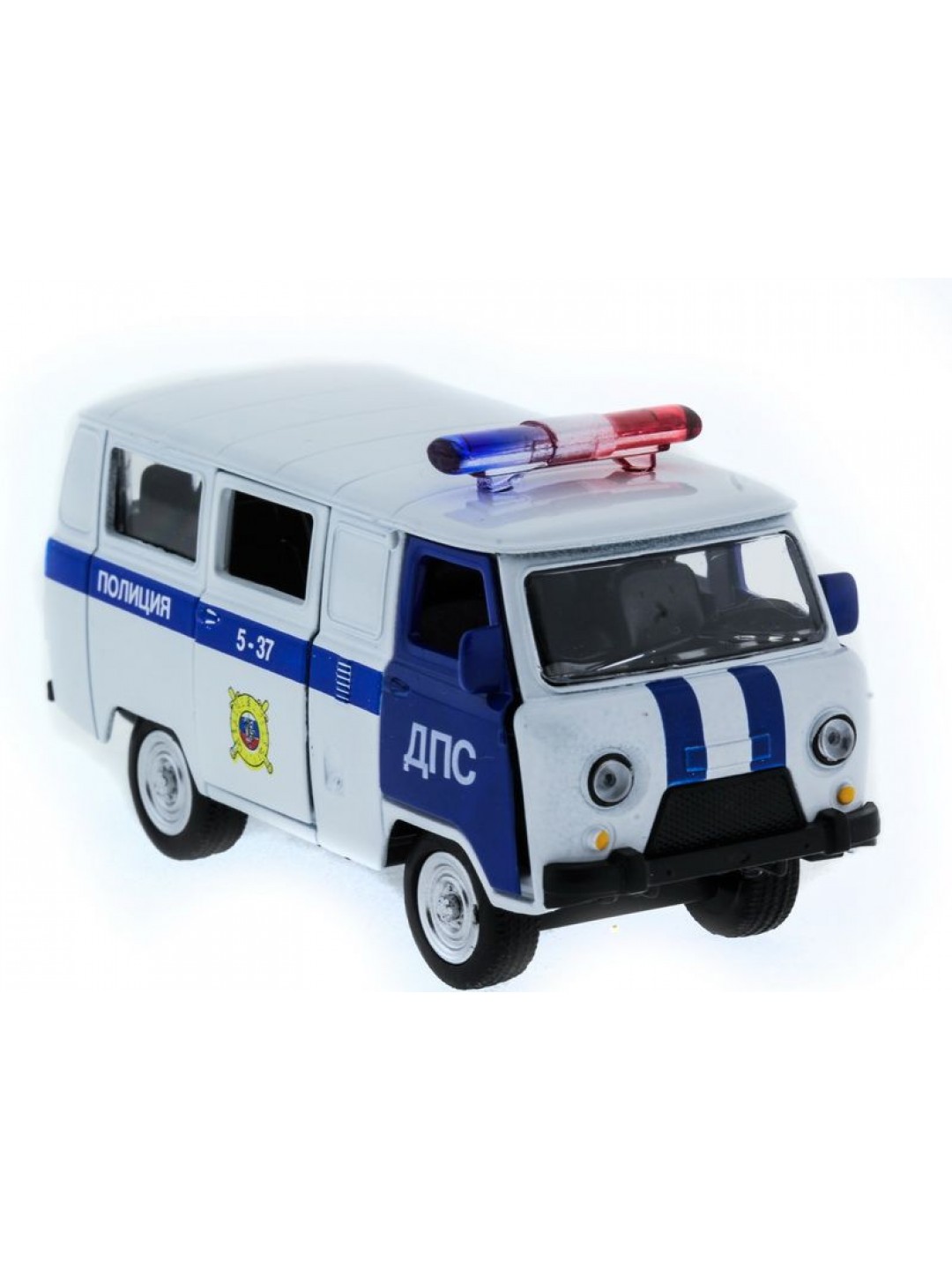 Машина "АВТОПАНОРАМА" инерц. УАЗ (ДПС) 1/50, в/к 12*7*5,5 см