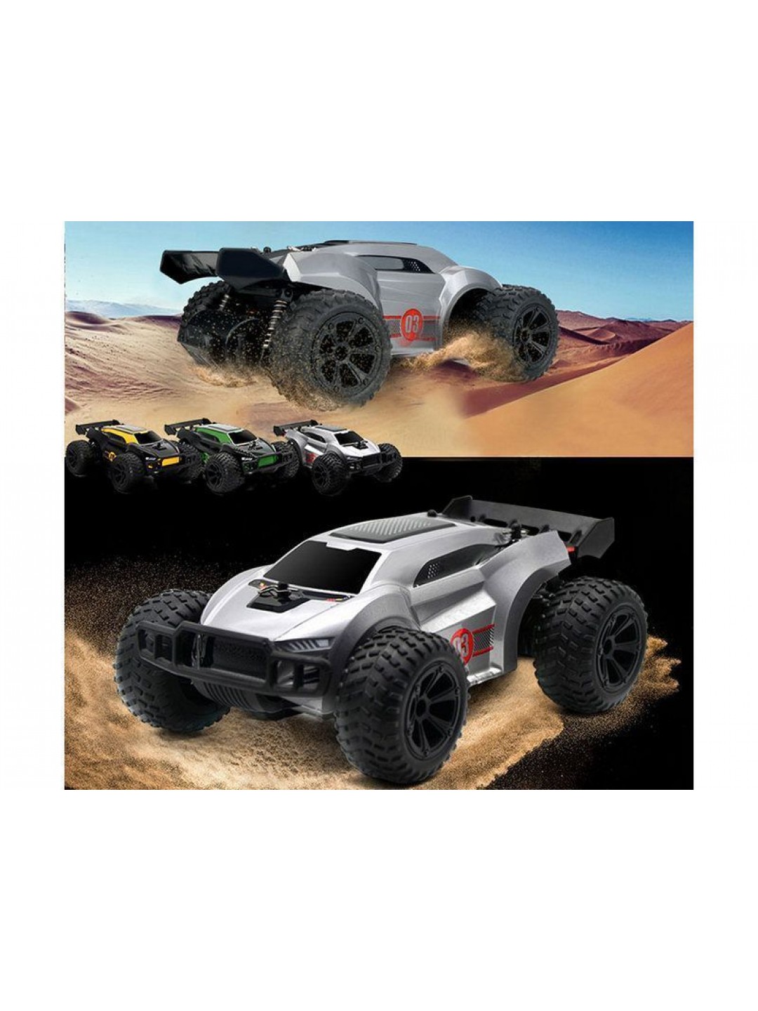 Машинка монстр JJRC Q88, свет, 1/22 4WD 2.4G RTR
