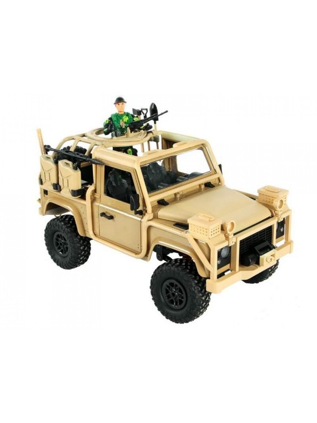Радиоуправляемая машина MN MODEL англ. пикап Defender спецназ рейнджеров (песочн) 4WD 2.4G 1/12 RTR