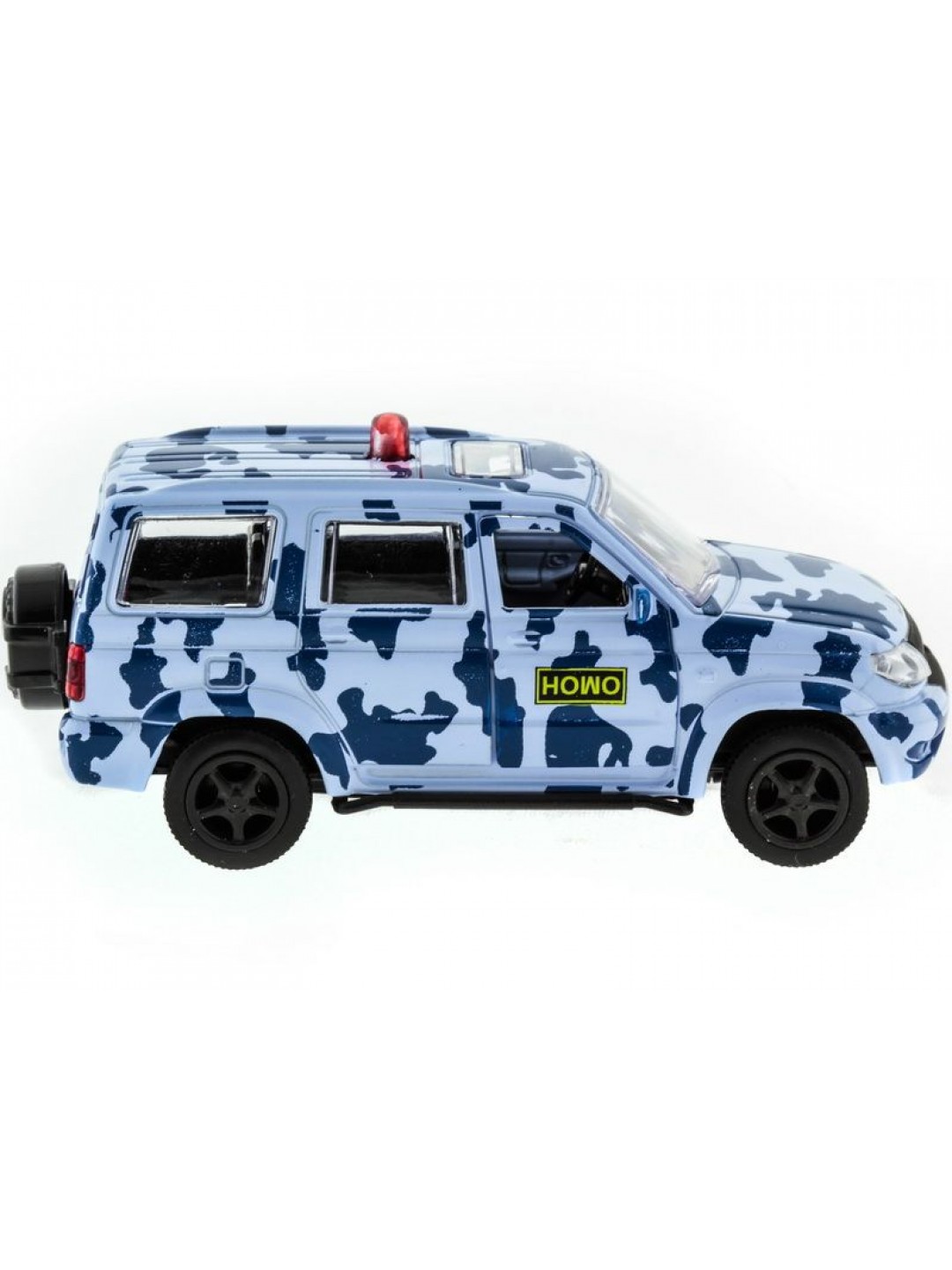 Машина "АВТОПАНОРАМА" инерц. УАЗ Патриот (омон) 1/50, в/к 12*7*5,5 см