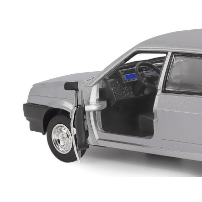 Машина "АВТОПАНОРАМА" ВАЗ 21099, 1/22, серебряный, инерция,  в/к 24,5*12,5*10,5 см