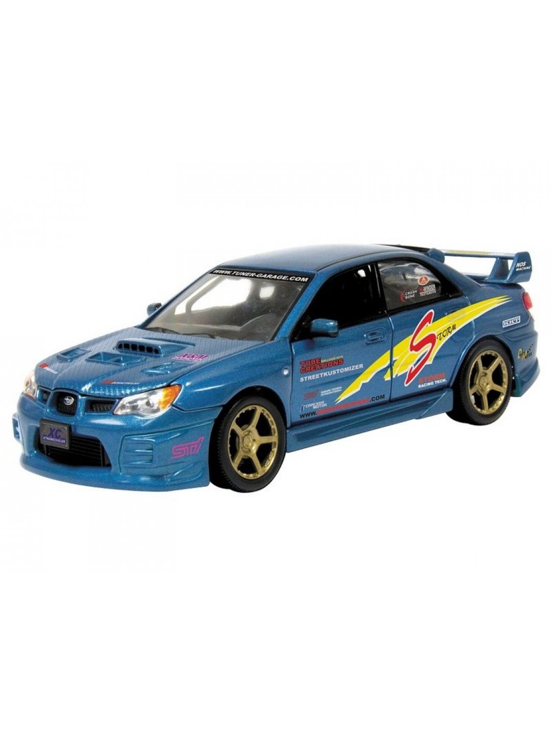 Машина Autotime "SUBARU IMPREZA WRX STI" тюнинг гараж 1:24 инерционная