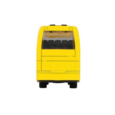Автобус "Автопанорама", желтый, 1/90, свет, звук, инерция, в/к 22*13,5*5,8 см