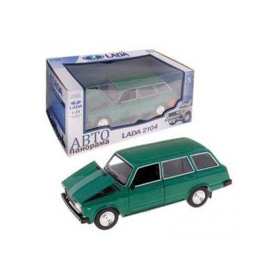 Машина "АВТОПАНОРАМА" ВАЗ 2104 ,1/24, Pull Bаck механизм, в/к 10*12*22 cм
