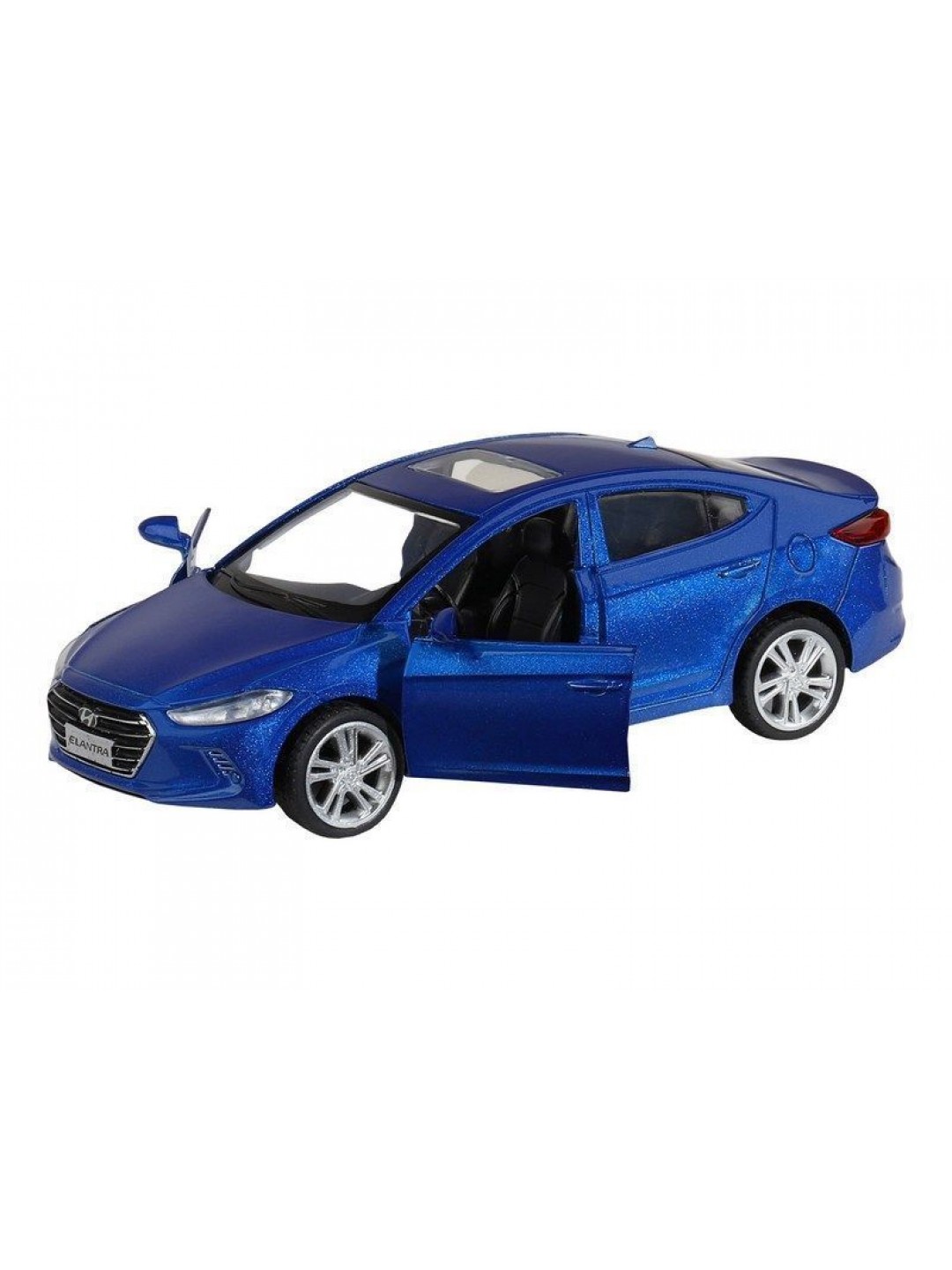 Машина "АВТОПАНОРАМА" HYUNDAI ELANTRA, синий, 1/40, инерция, в/к 17,5*12,5*6,5 см