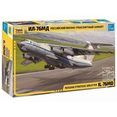 Сборная модель ZVEZDA Военно-транспортный самолёт Ил-76МД, 1/144