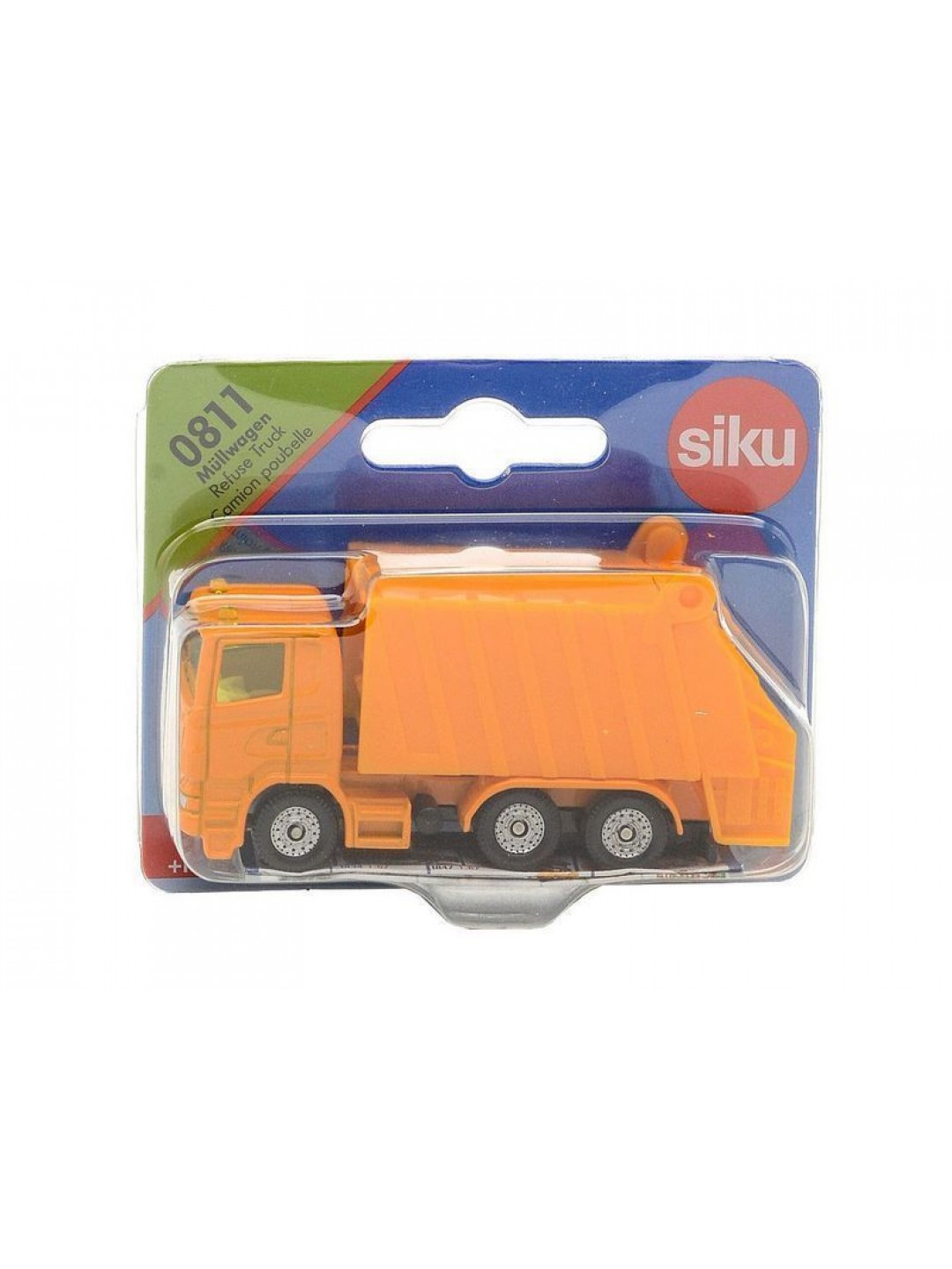 Мусоровоз Siku 0811 1/87, 9.7 см, желтый