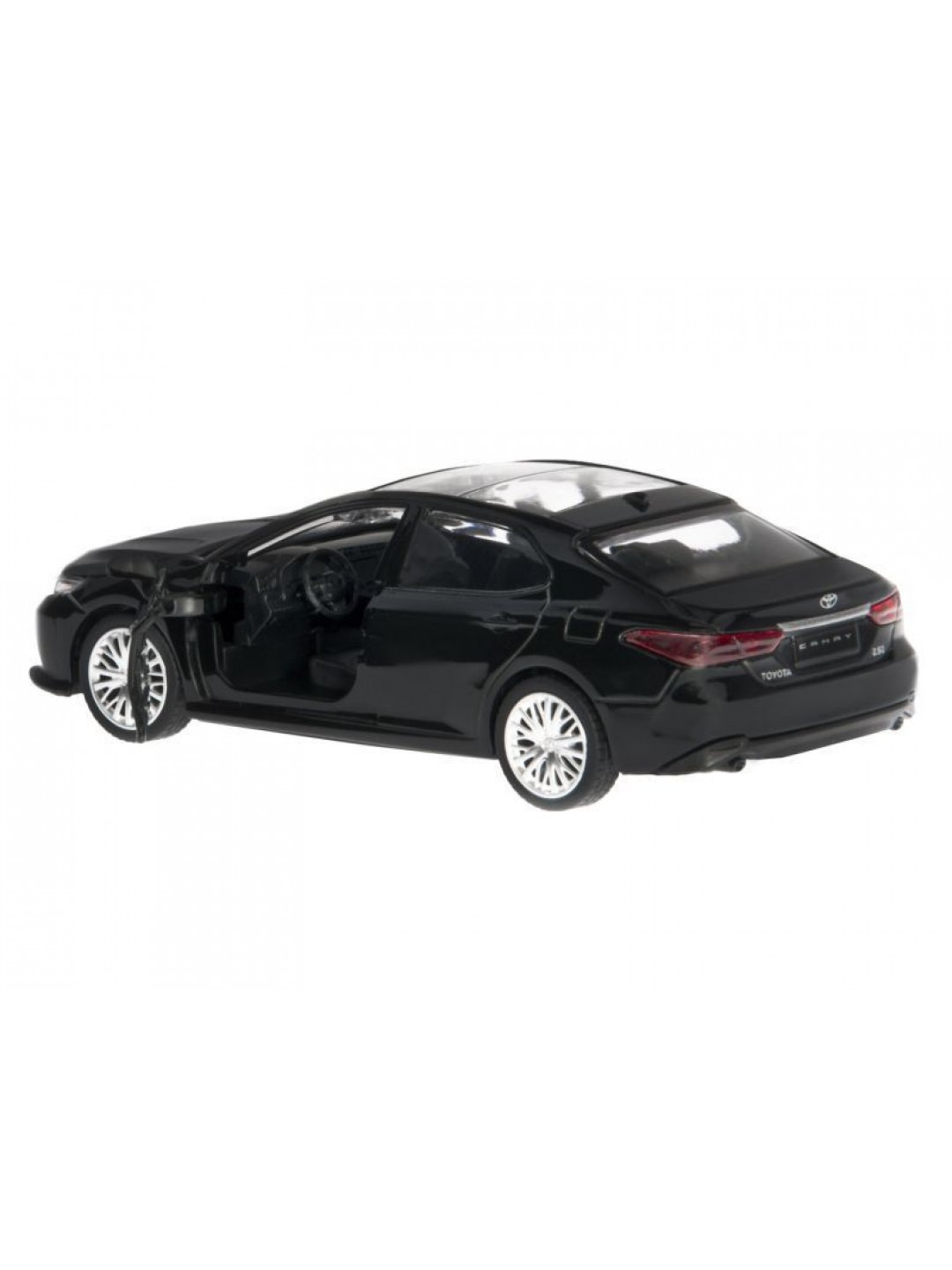 Машина "АВТОПАНОРАМА" Toyota Camry, черный, 1/43, откр. двери, инерция, в/к 17,5*12,5*6,5 см