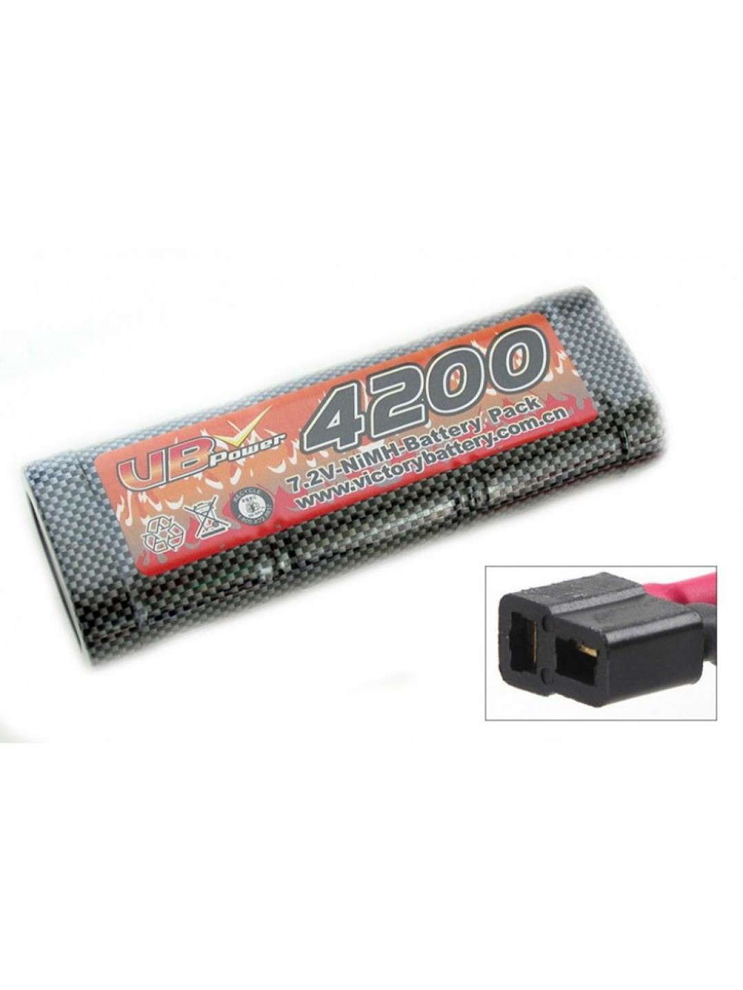 Аккумулятор Ni-Mh VBPower 4200mAh, 7,2V T-plug