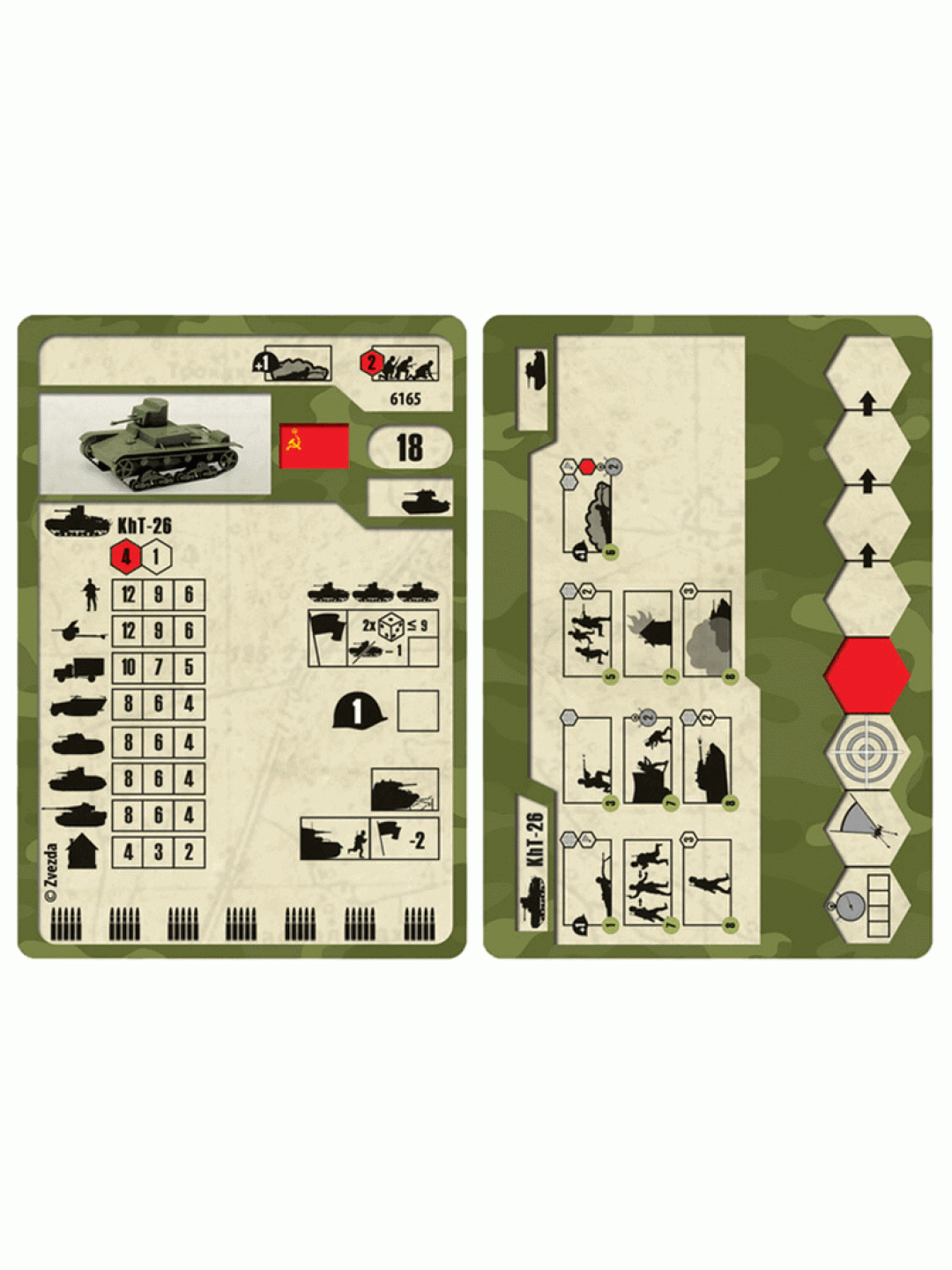 Сборная модель ZVEZDA Советский огнеметный танк Т-26, 1/100