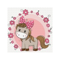 Набор юного художника 20х20 Лошадка с бантиком (12 цветов) Набор юного художника 20х20 Лошадка с бантиком (12 цветов)
