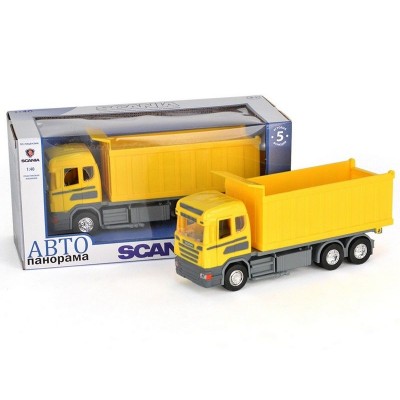 Машина "АВТОПАНОРАМА" SCANIA (самосвал) 1/40 инерц., в/к 28*14*12 Машина "АВТОПАНОРАМА" SCANIA (самосвал) 1/40 инерц., в/к 28*14*12