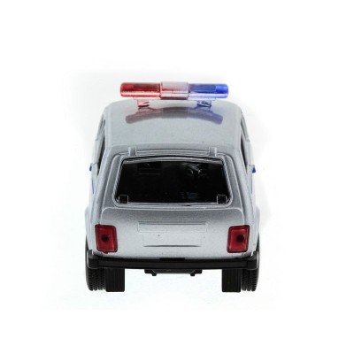 Машина "АВТОПАНОРАМА" инерц. ВАЗ 2121 1/50, в/к 12*7*5,5 см, серебристая