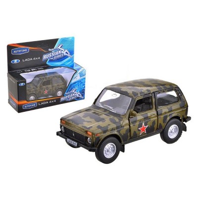 Машина Autotime "LADA 4x4" армейская 1:36