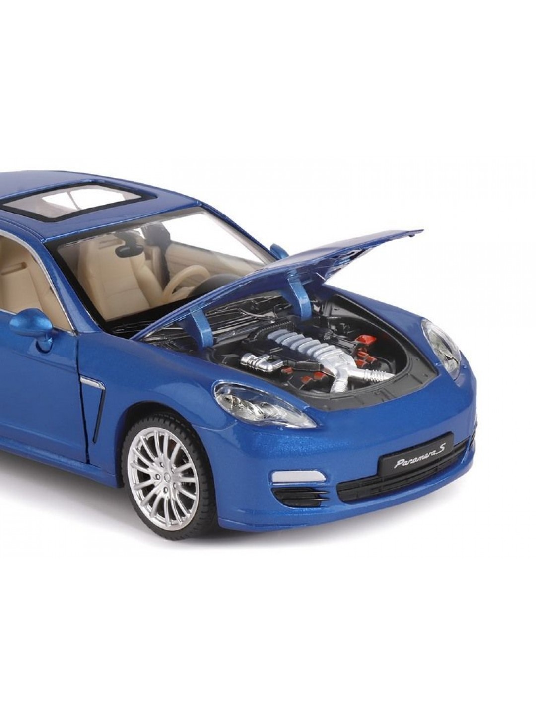 Машина "АВТОПАНОРАМА" Porsche Panamera S, синий, 1/24, свет, звук, в/к 24,5*12,5*10,5 см