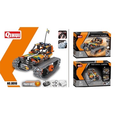 Р/У конструктор Qihui Mechanical Master Скоростной вездеход (392 детали), оранжевый