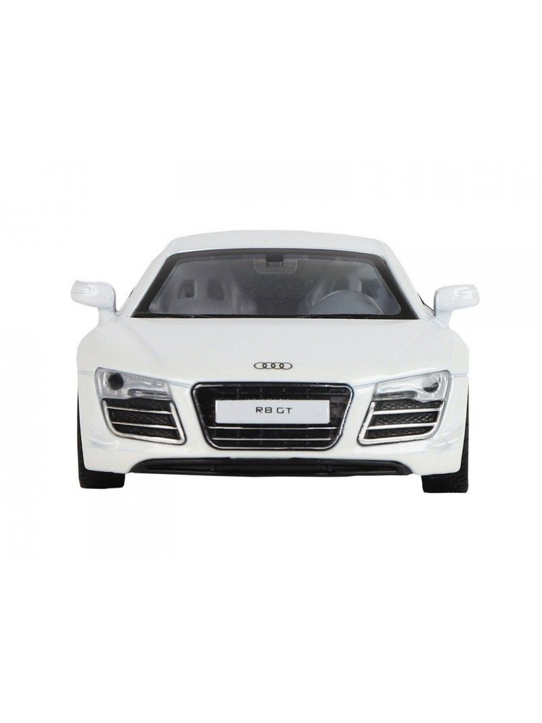 Машина "АВТОПАНОРАМА" Audi R8 GT, белый, 1/32, свет, звук, инерция, в/к 17,5*13,5*9 см