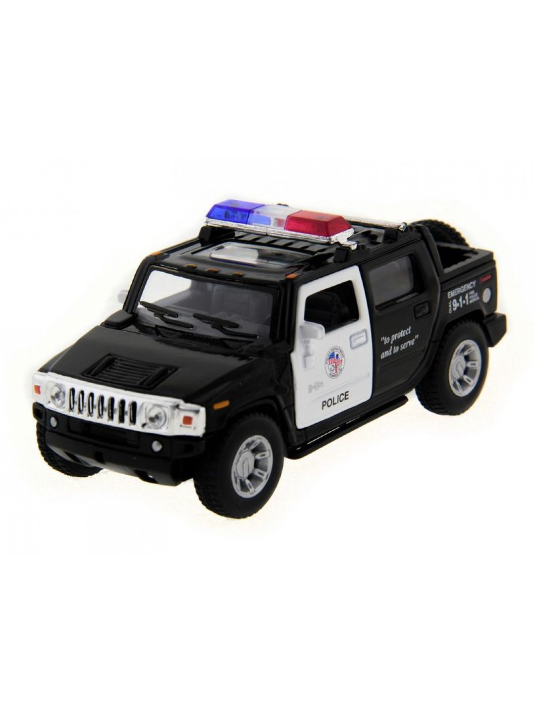 Машина Kinsmart 1:40 Hummer H2 Police инерция (1/12шт.) б/к