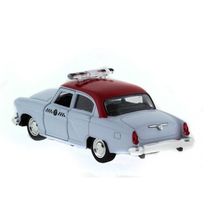 Машина "АВТОПАНОРАМА" инерц.ГАЗ-21 (такси) 1/43, в/к 14*7*5,5 см