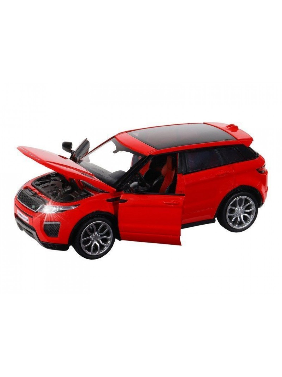 Машина "АВТОПАНОРАМА" Land Rover Range Rover Evoque HSE, красный, 1/32, в/к 17,5*12,5*6,5 см