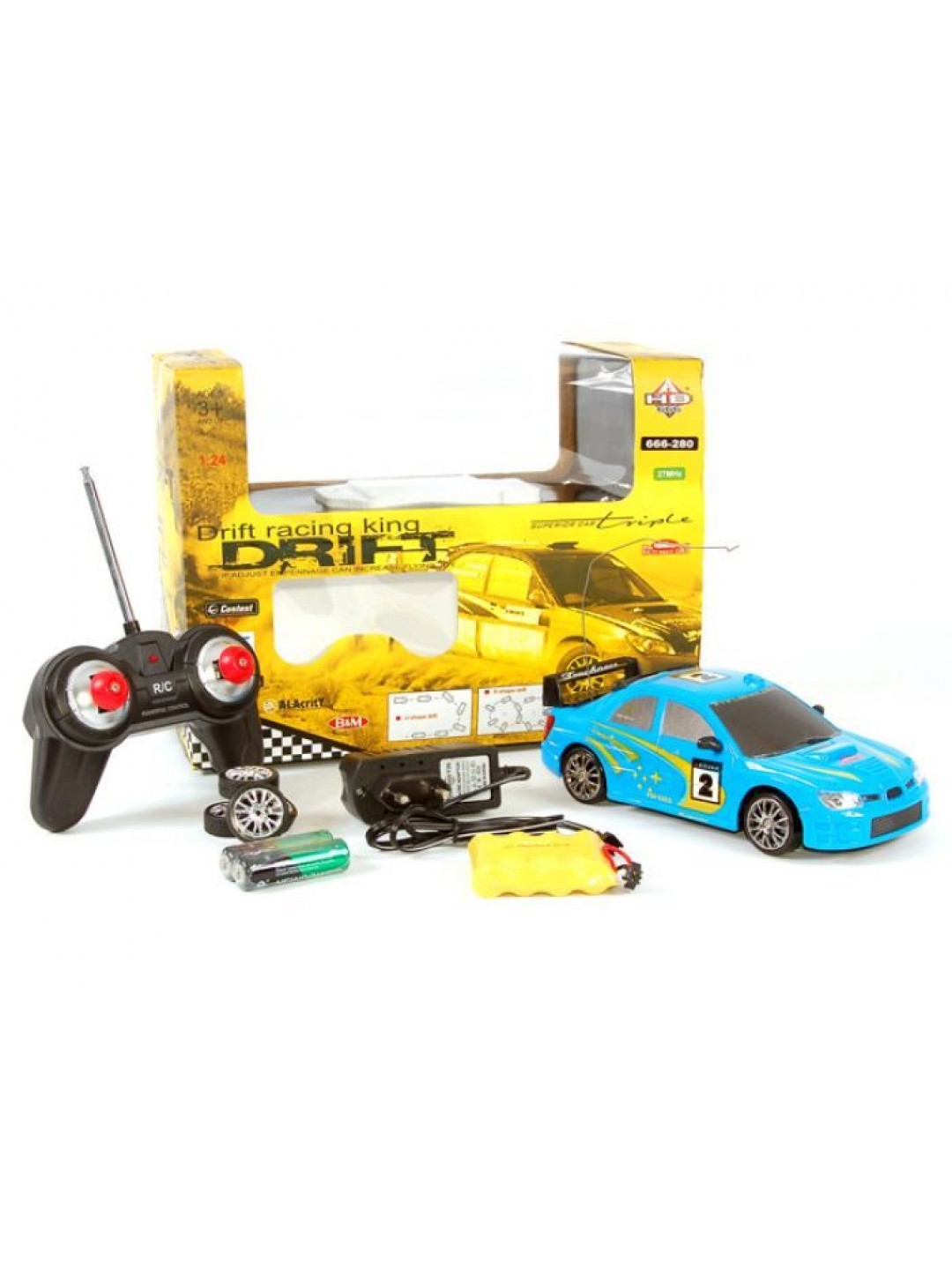 Р/У машина дрифт HB Subaru Impreza 1/24 4WD + акб