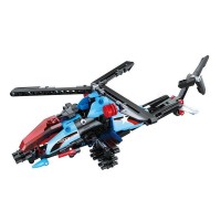 Конструктор CaDA Technic вертолет-трансформер, инерционный (275 деталей)