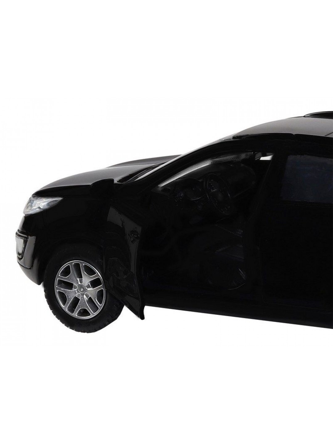 Машина "АВТОПАНОРАМА" KIA SPORTAGE R, черный, 1/39, инерция, в/к 17,5*12,5*6,5 см