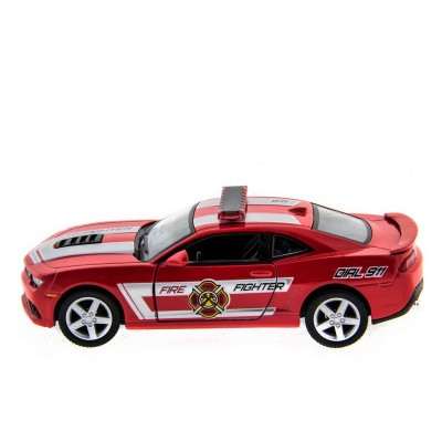 Машина Kinsmart 1:38 Chevrolet Camaro 2014 (Police/Fire) инерция (1/12шт.) б/к
