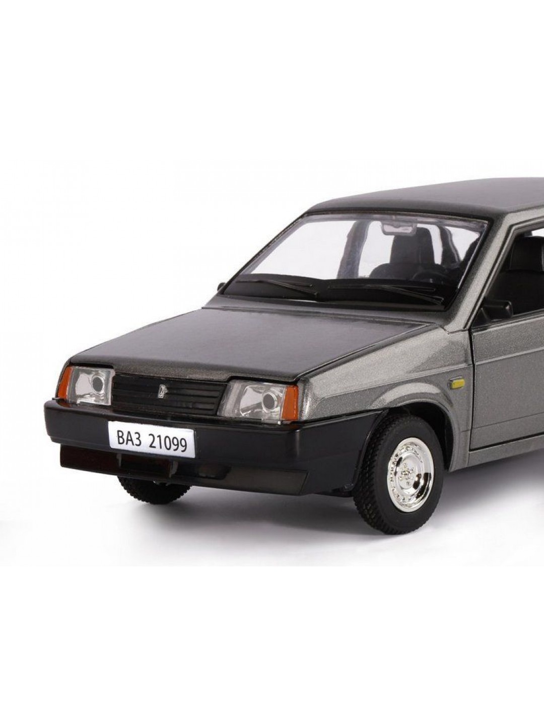 Машина "АВТОПАНОРАМА" ВАЗ 21099, 1/22, серый, инерция, в/к 24,5*12,5*10,5 см