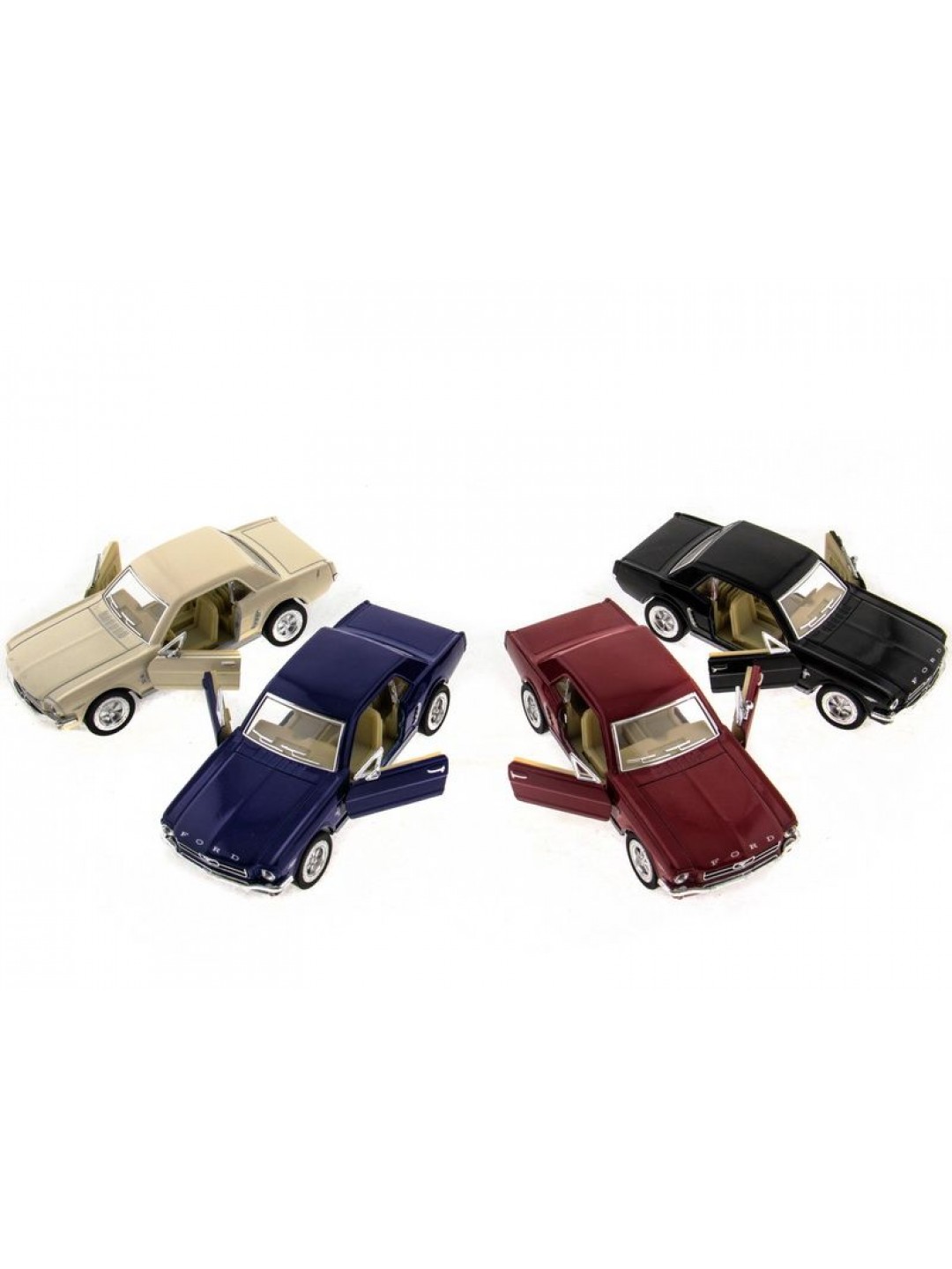 Машина Kinsmart "FORD MUSTANG" инерция (1/12шт.) 1:36 б/к