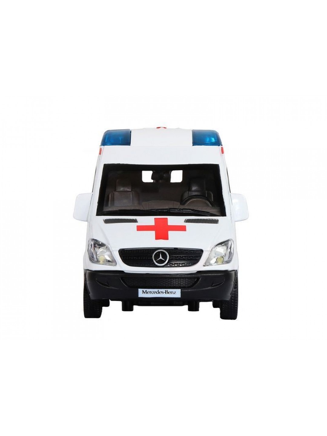 Машина "АВТОПАНОРАМА" Mercedes Sprinter "Скорая помощь", белый, 1/32, в/к 18*9*13,5 см