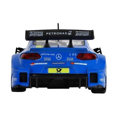 Машина "АВТОПАНОРАМА" Mercedes-AMG C 63 DTM, синий, 1/32, свет, звук, инерция, в/к 17,5*12,5*6,5 см