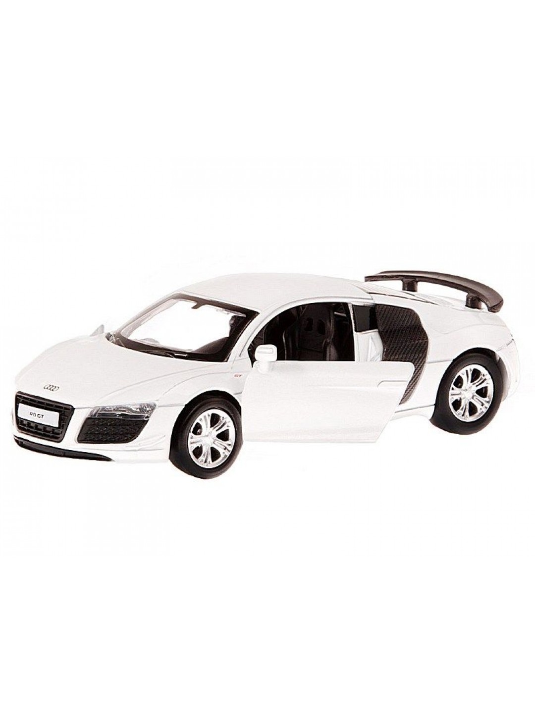 Машина "АВТОПАНОРАМА" Audi R8 GT, белый металлик, 1/43, инерция, в/к 17,5*12,5*6,5 см