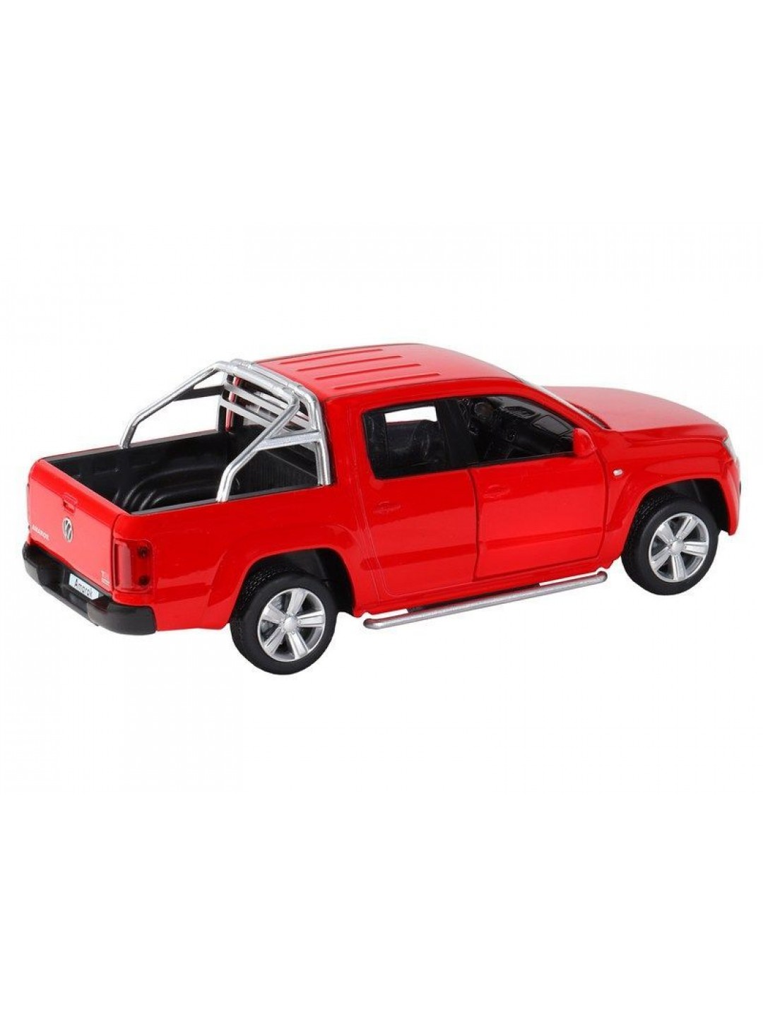 Машина "АВТОПАНОРАМА" Volkswagen Amarok, красный, 1/30, свет, звук, инерция, в/к 20*10*11 см